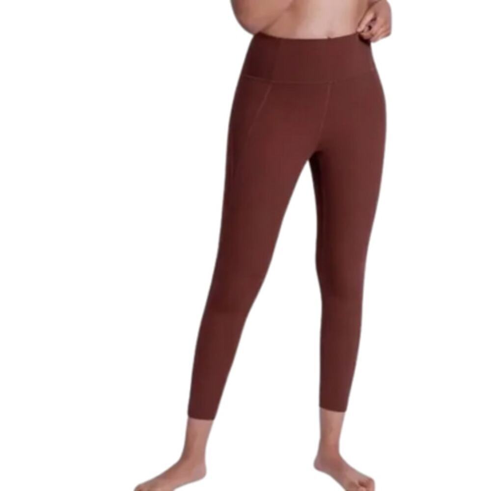 Girlfriend Collective Compressive Pocket Legging Earth Brown Size Small NEW